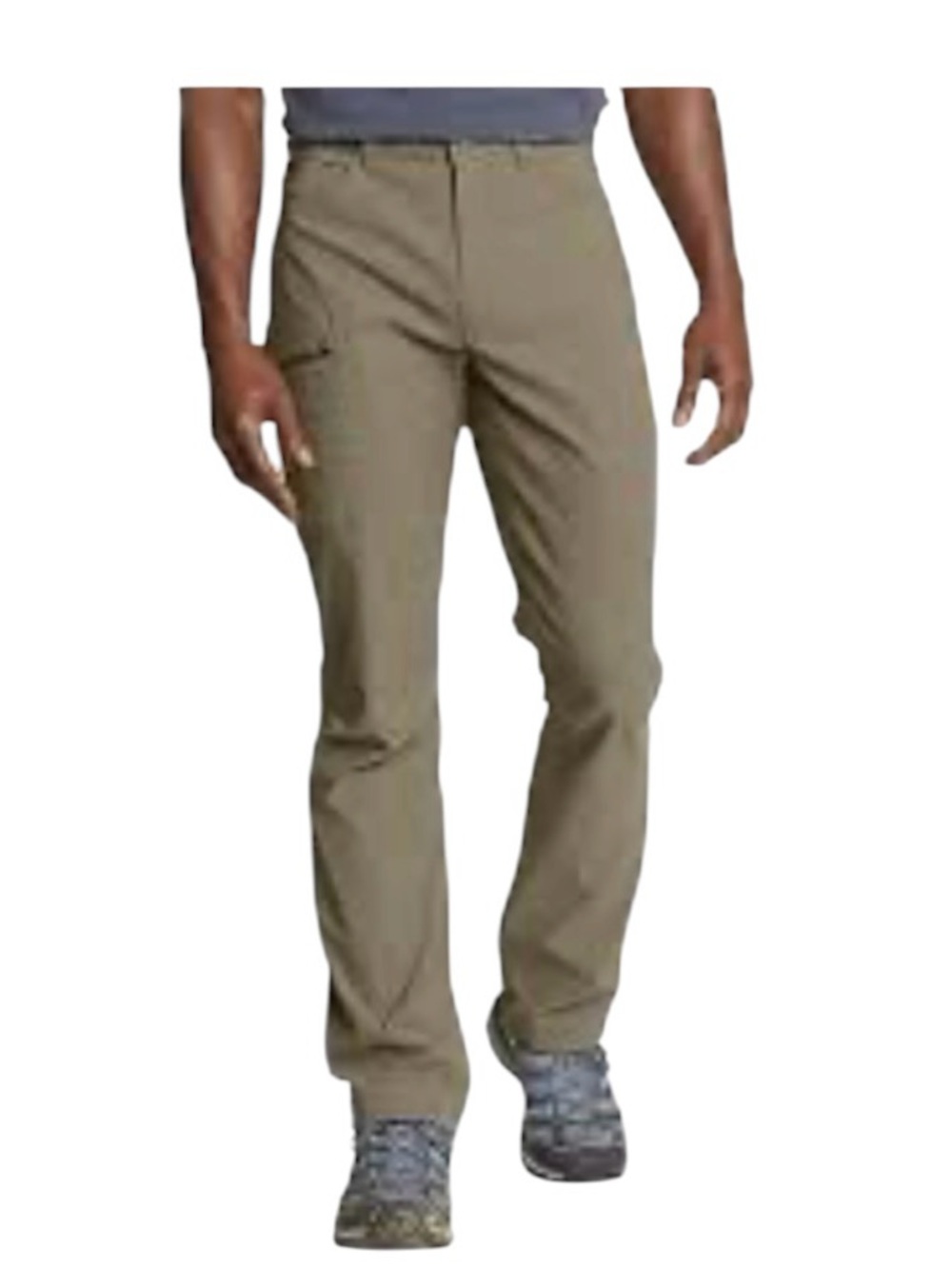 Eddie Bauer Rainier Tech Pants Mens 38X32 Khaki Nylon Stretch Hiking